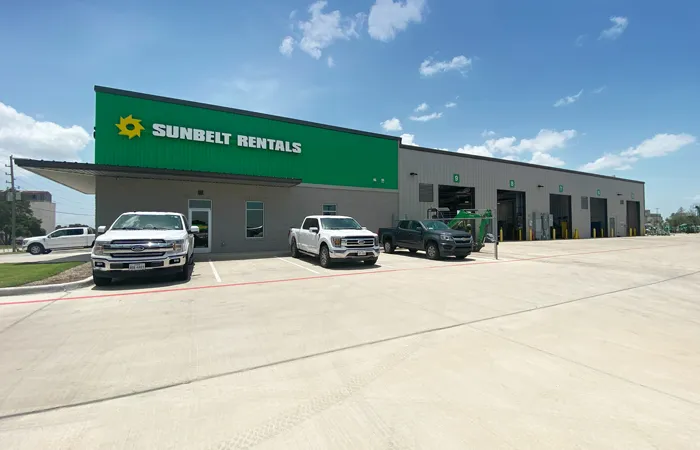 Sunbelt Rentals building exterior Katy Texas
